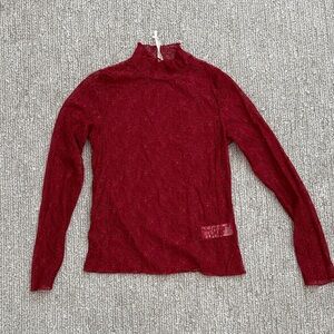 By Anthropologie lace layering turtleneck